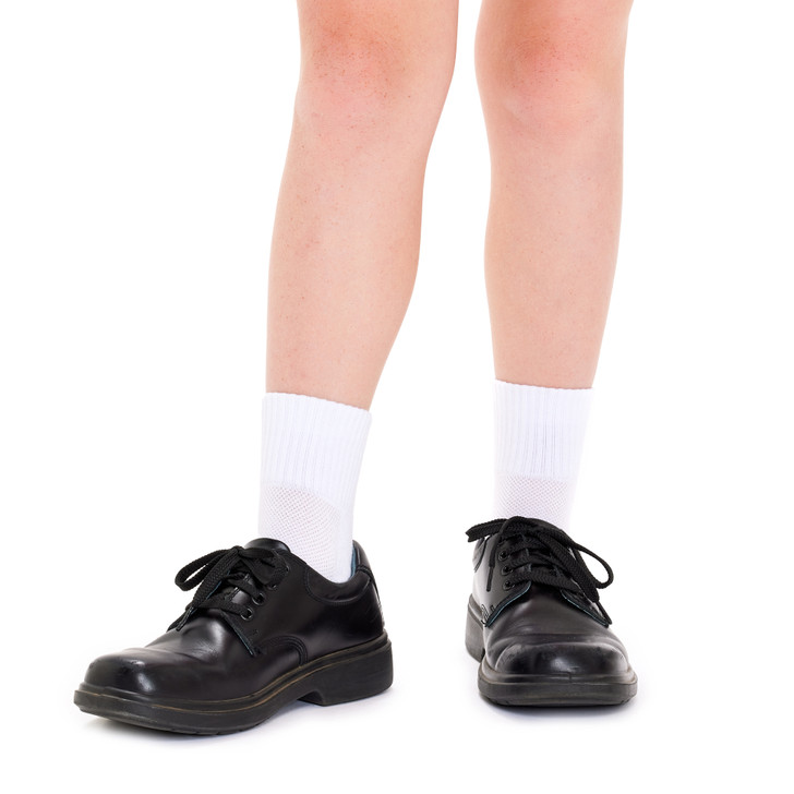 Tough Quarter Crew Cushion Foot Socks - 3 Pack- White