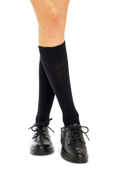 Tough Knee High Socks - 3 Pack- Black
