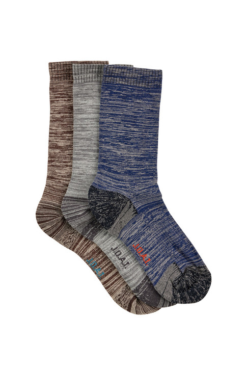 Men's Top to Toe Comfort Socks 3 Pack - Space Dyed