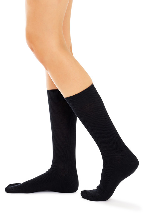 Women's High Percentage Cotton Rib Crew Socks- 3 Pack