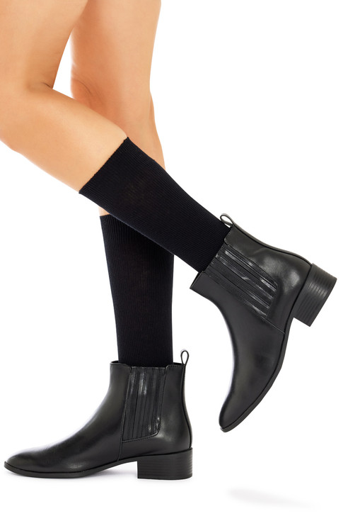 Women's High Percentage Cotton Rib Crew Socks- 3 Pack