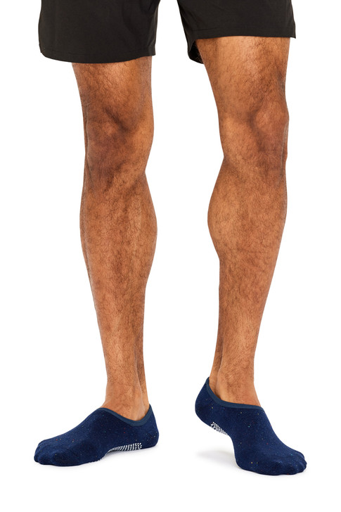 Cotton Studio Grip Socks - Cushion Sole- 3 Pack- Grey Nep