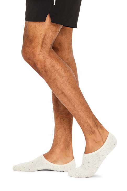 Cotton Studio Grip Socks - Cushion Sole- 3 Pack- Grey Nep