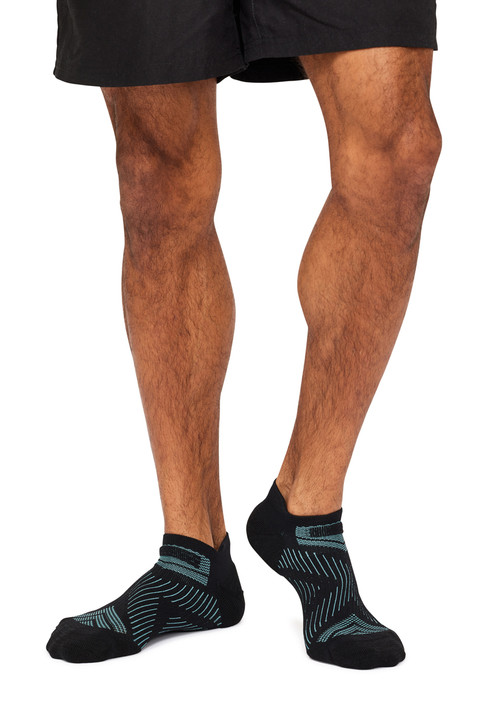 Men's Overlander® Merino Wool Run Socks- Black