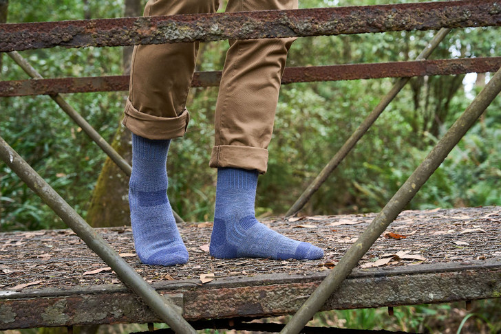 Men's Overlander® Merino Wool Trek Socks- Storm Melange