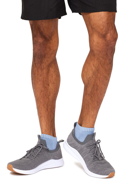 Men's Bamboo Low Cut Action Socks with Arch Support- 3 Pack - Assorted