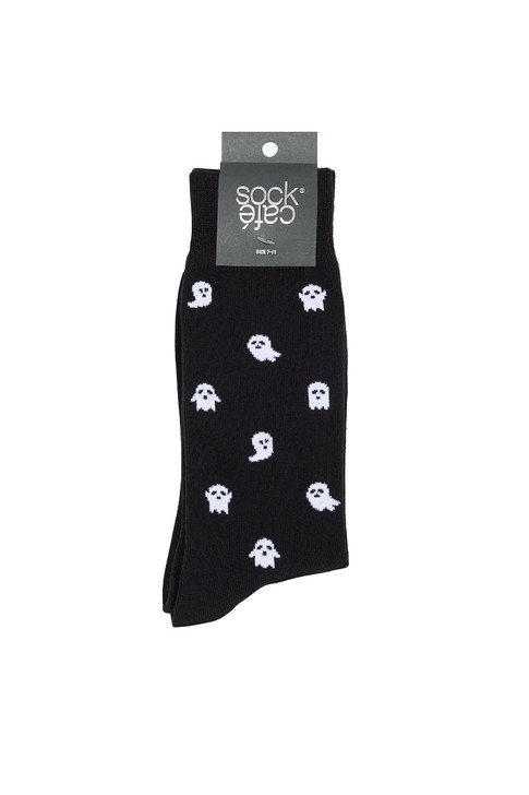 Men’s Fine Cotton Halloween Socks - Ghosts