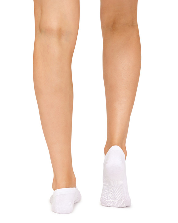 Cotton Grip Socks - 5 Pack- Lightweight-  White