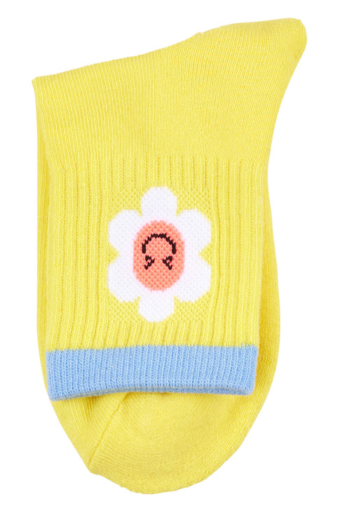 Women's Cotton Quarter Crew Socks- 5 Pack in Gift Box - Happiness