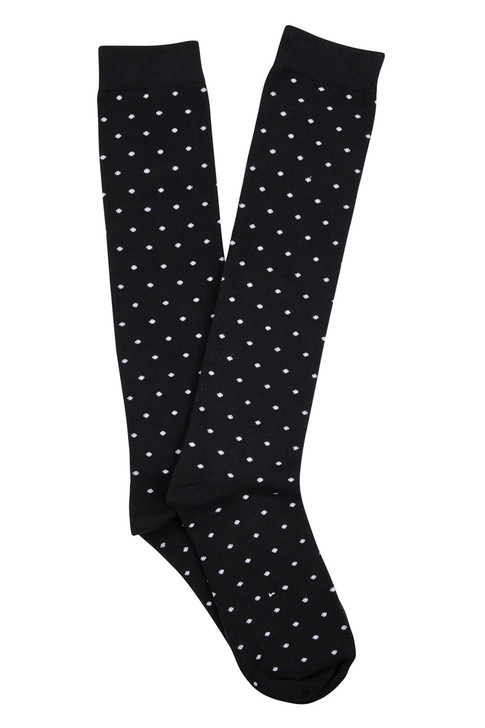 Women's Cotton Knee High Fashion Socks- Mini Spots