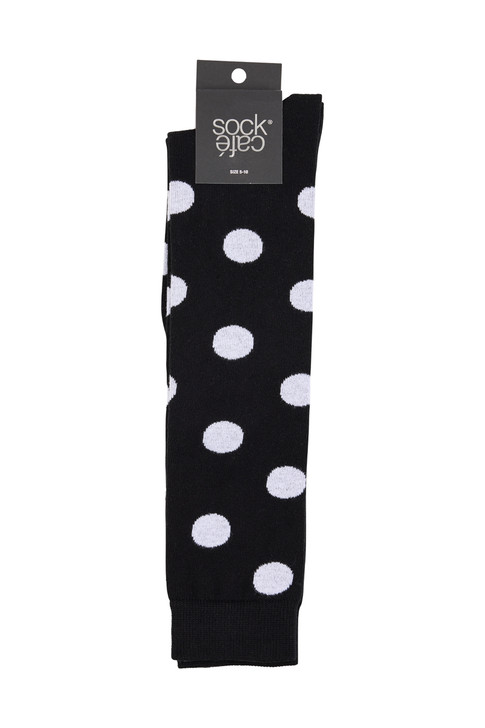 Women's Cotton Knee High Fashion Socks- Bold Spots
