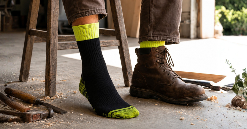 Why Every Tradie Needs the Right Work Socks