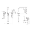 KOHLER PARALLEL WIDESPREAD LAVATORY FAUCET 23484T-4-BL MATTE BLACK