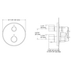 KOHLER MODULO RECESSED THERMOSTATIC B/S TRIM & VALVE-LEVER 78024T-4-RGD ROSE GOLD