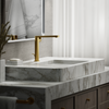 KOHLER COMPOSED TALL LAVATORY FAUCET - SIDE LEVER HANDLE 73168T-4-2MB BRUSHED MODERNE BRASS