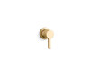 KOHLER COMPONENTS WALL MOUNTED  SINGLE CONTROL LAVATORY HANDLE-LEVER 77980T-4-2MB BRUSHED MODERNE BRASS