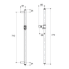 KOHLER ARTIFACTS SLIDE BAR 72798T-BV BRUSHED BRONZE