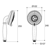 KOHLER RAINDUET MF AIR HANDSHWR-TRADITIONAL(HFL 98952T-L-BV BRUSHED BRONZE