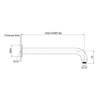 KOHLER KATAYLST AIR WALL-MOUNT SHOWER ARM - 15" 15396T-B-BV BRUSHED BRONZE