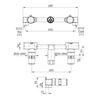 KOHLER TWO HANDLE CONTROL WALL MOUNT LAVATORY VALVE 31141T-NA