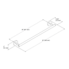 KOHLER ELATE 18" TOWEL BAR 27286-BL MATTE BLACK