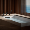 KOHLER PARALLEL 3H DIRECT MOUNT BATH FAUCET WITH HANDSHOWER 23488T-4-BL MATTE BLACK