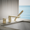 KOHLER PARALLEL 3H DIRECT MOUNT BATH FAUCET WITH HANDSHOWER 23488T-4-AF FRENCH GOLD
