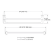 KOHLER AVID 24" DOUBLE TOWEL BAR 97496T-RGD ROSE GOLD