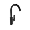 KOHLER TAUT CW TUBE SPOUT KITCHEN FAUCET 74053T-4-BL MATTE BLACK