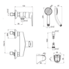 KOHLER TAUT WALL-MOUNT SHOWER FAUCET 74035T-4-BL MATTE BLACK