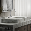 KOHLER COMPONENTS LAVATORY SPOUT (W/O HANDLES) WITH CLICK DRAIN - RIBBON 77968T-CP POLISHED CHROME
