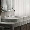 KOHLER COMPONENTS LAVATORY SPOUT (W/O HANDLES) WITH CLICK DRAIN - RIBBON 77968T-CP POLISHED CHROME