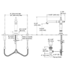 KOHLER ARTIFACTS 8" WIDESPREAD LAVATORY SPOUT - COLUMN (HANDLES TO ORDER SEPARATELY) 72760T-CP POLISHED CHROME