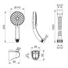 KOHLER CITRUS HANDSHOWER COMBO W/ BRACKET 27793T-CP POLISHED CHROME