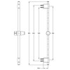 KOHLER RAINJOY SLIDE BAR 72740T-CP POLISHED CHROME