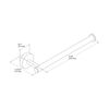 KOHLER ELATE  TOWEL ARM 27291-BL MATTE BLACK
