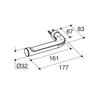 KOHLER JULY TOILET TISSUE HOLDER 45402T-CP POLISHED CHROME