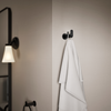 KOHLER KUMIN DOUBLE ROBE HOOK 97897T-BL MATTE BLACK