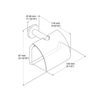 KOHLER KUMIN COVERED TP HOLDER 97901T-BL MATTE BLACK