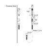 KOHLER CUFF HYGIENE SPRAY W/ HOSE & BRACKET 98100X-B-CP POLISHED CHROME