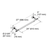 KOHLER ARTIFACTS 24" DOUBLE TOWEL BAR 72570T-CP POLISHED CHROME