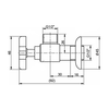 KOHLER STOP VALVE, W/HANDLE 12066T-3-2MB BRUSHED MODERNE BRASS