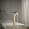 KOHLER COMPOSED SH TALL LAVATORY FAUCET-SIDE HANDLE 73159T-B7-AF FRENCH GOLD