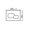 KOHLER PEBBLE PNEUMATIC IN-WALL TANK FACEPLATE 20341T-PNE-CP POLISHED CHROME