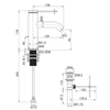 KOHLER COMPONENTS SINGLE CONTROL LAVATORY WITH DRAIN 77958T-4A-RGD ROSE GOLD