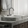 KOHLER COMPONENTS LAVATORY SPOUT (W/O HANDLES) WITH CLICK DRAIN - RIBBON 77968T-BL MATTE BLACK