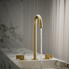 KOHLER COMPONENTS TALL LAVATORY SPOUT (W/O HANDLES) WITH CLICK DRAIN - TUBE 77965T-2MB BRUSHED MODERNE BRASS
