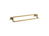 KOHLER OCCASION 24" DOUBLE TOWEL BAR EX27062T-2MB BRUSHED MODERNE BRASS