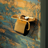KOHLER OCCASION COVERED TP HOLDER W/ TRAY EX27068T-2MB BRUSHED MODERNE BRASS