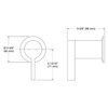 KOHLER COMPONENTS WALL MOUNTED  SINGLE CONTROL LAVATORY HANDLE-LEVER 77980T-4-BL MATTE BLACK